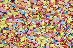 colorful baking decoration