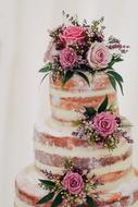 Wedding Cake with Flower