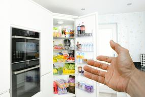 hospitality fridge hand poster