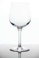 Clear wine glass