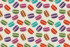 macaron as background