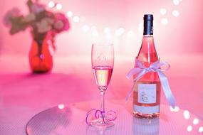 Pink Wine Champagne poster