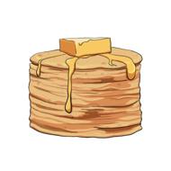 pancakes with butter as an illustration
