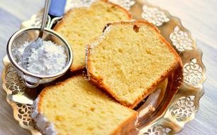 slices of Sand Cake on metal plate