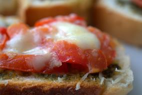 Bruschetta with Tomatoes and Mozzarella topping