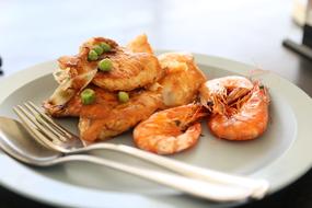 Prawns and Fish
