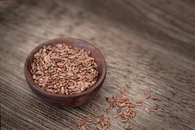 Flax Seed in bowl