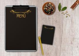 Menu Writing Pad