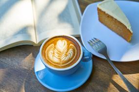 Coffee and Cake and Book