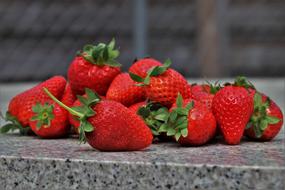 ripe tasty strawberries