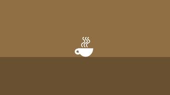 coffee minimal wallpaper drawing