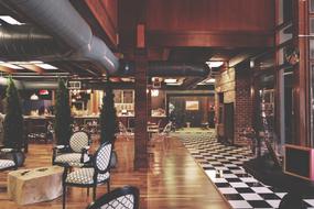 contemporary interior of restaurant