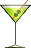 martini drink alcohol drawing