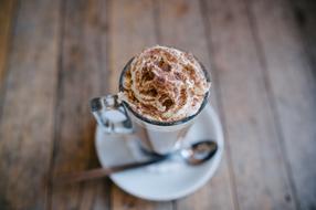 coffee with whipped cream for breakfast