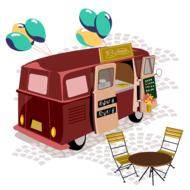 food truck as a drawing