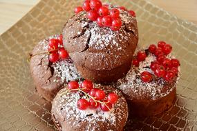 Muffin Cake red berry