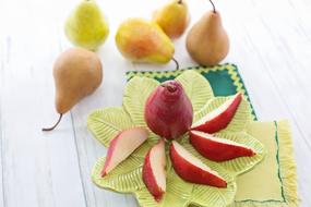 ripe pears as dessert