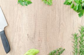 Food and Knife Background