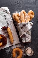 churros in the newspaper as dessert