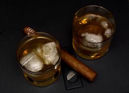 Whisky Drink ice