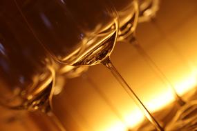 transparent illuminated wine glasses