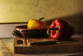 Peppers Vegetale red yellow