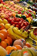 colorful fruits and vegetables in the market