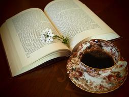 coffe in porcelain cup