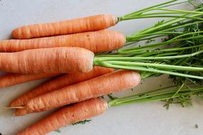photo of farm carrots on the table
