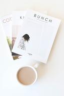 Coffee and Books on table