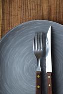 Knife And Fork on Plate