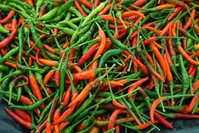 Chilies Red Hot Spicy