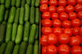 juicy Cucumbers and Tomato