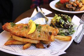 Fried Fish And Chip, scotland cuisine