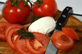 Diet Salad tomato and cheese