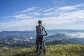 Cycling Trail person