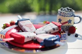 ice cream for the celebration of the fourth of july