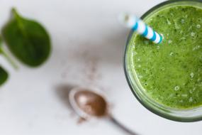 Vegetarianism green cocktail
