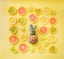 citruses and pineapple as an illustration