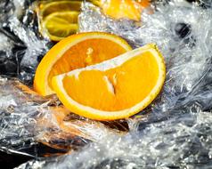 Orange, cut Citrus Fruit