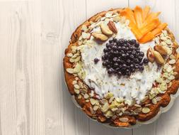 pie with nuts and berries