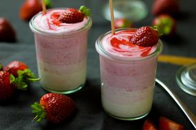 Strawberry Cream milk product