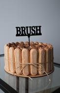 brush Cake Food