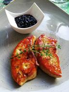 goose liver as a restaurant dish