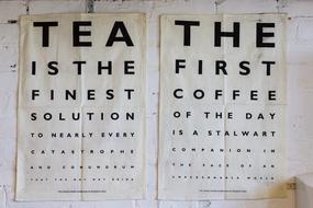 motivating Posters, Tea and coffee