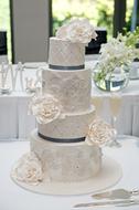 amazing white Wedding Cake