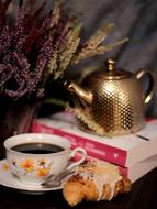 Coffee Porcelain and book