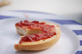 perfect Bagel Jam Bite