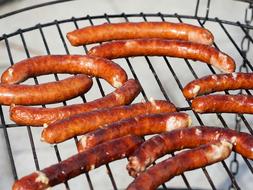 grilled smoked sausages