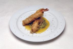 dish of shrimp